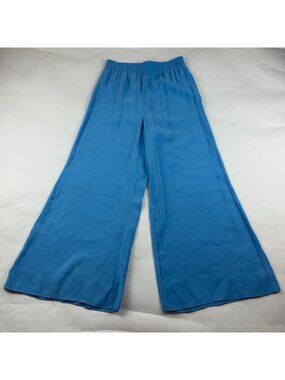 Melloday Sky Blue High Rise Wide Leg Summer Pant S